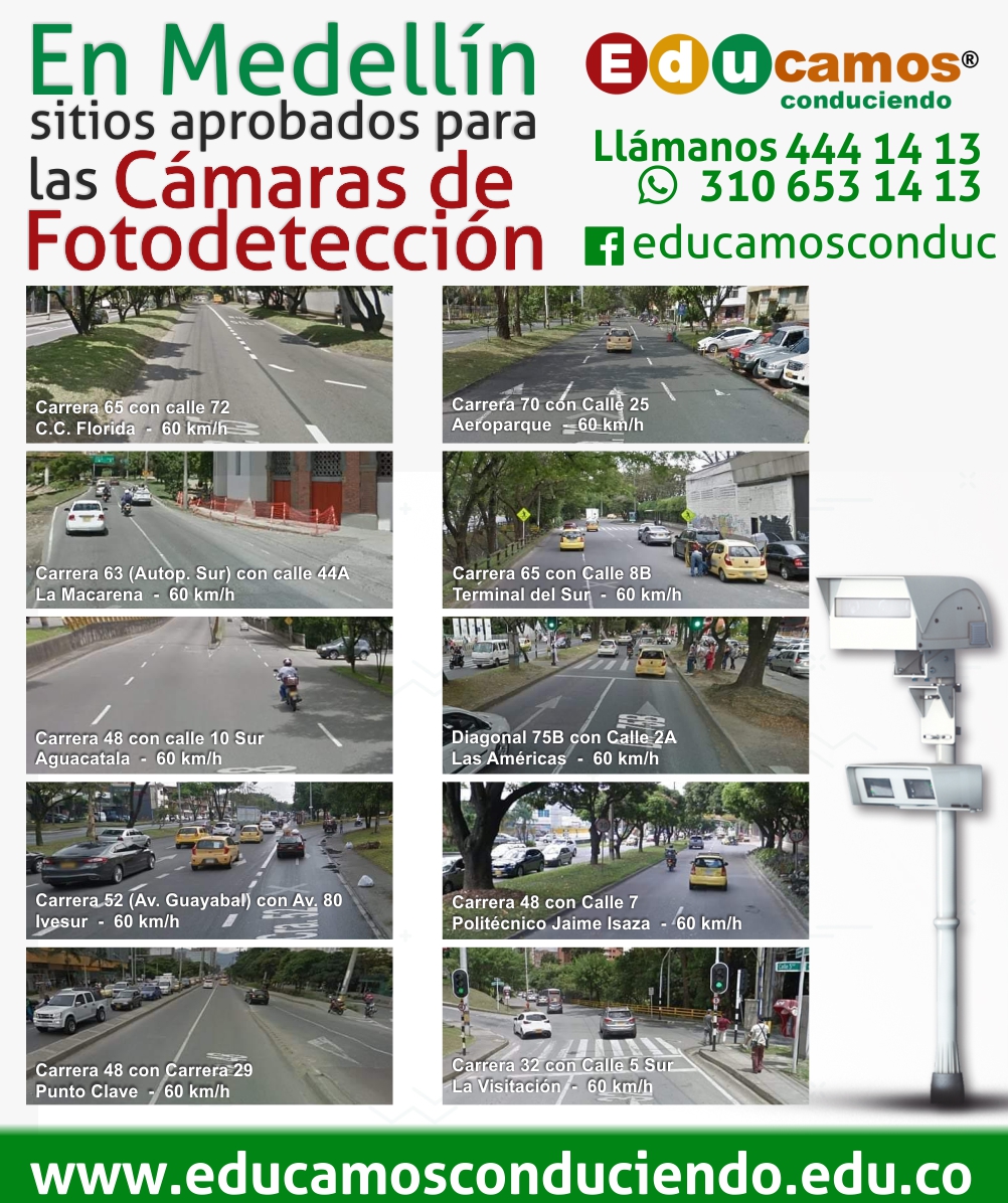 Sitios aprobados para las CÃ¡maras de FotodetecciÃ³n